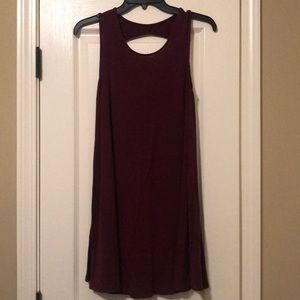 American Eagle burgundy swing dress SZ XS